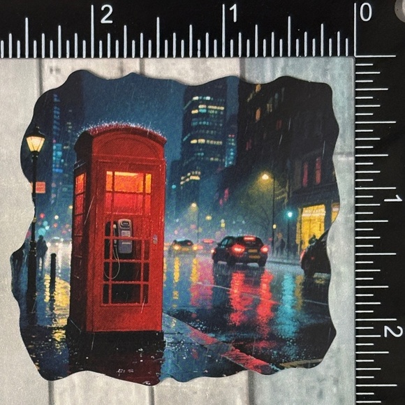 🌀10/$10🌀 Rainy Night Travel Travel Reusable Waterproof Vinyl Sticker Decal - Picture 1 of 1